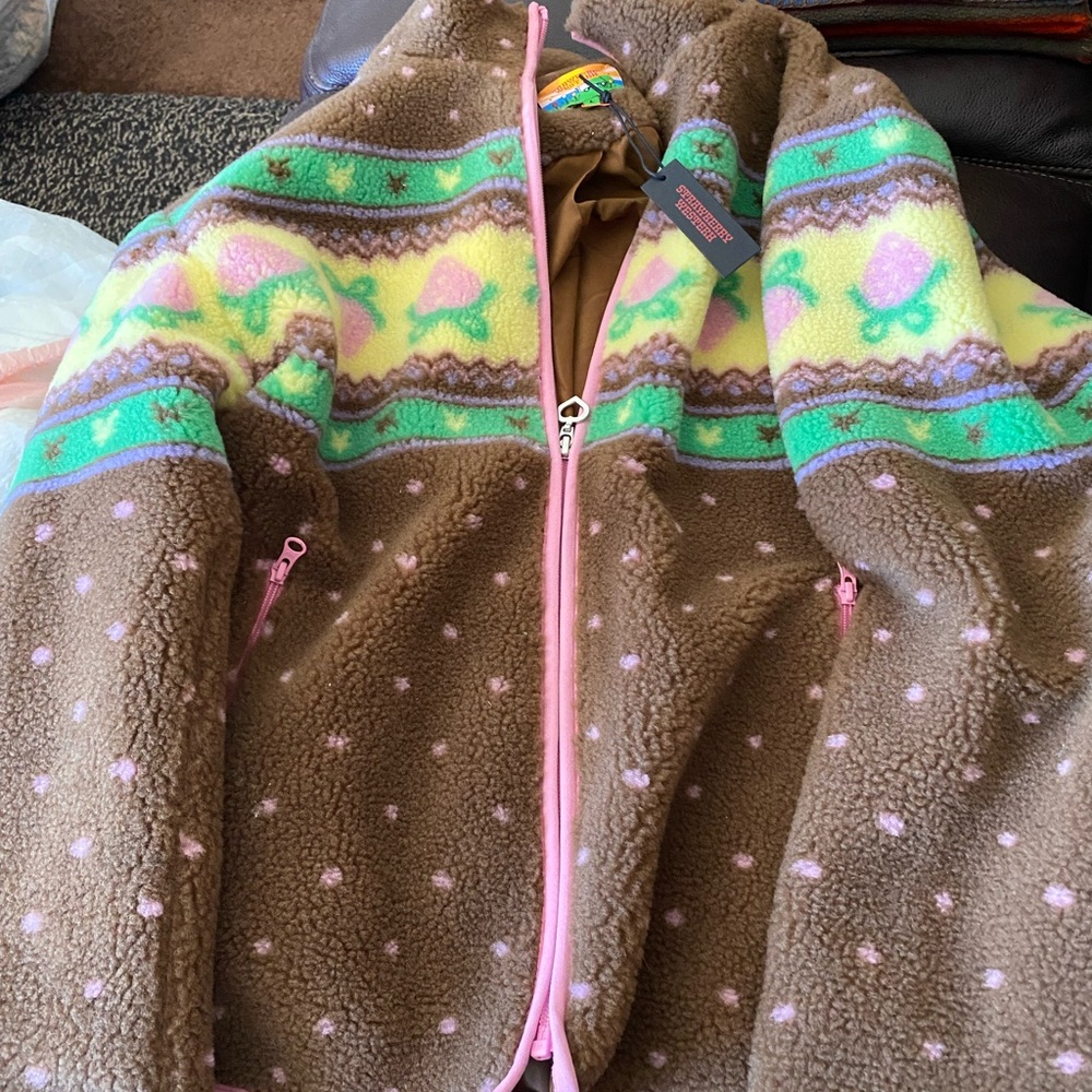 Strawberry Western Brown and Pink  jacket